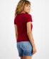 ფოტო #3 პროდუქტის Women's Essential Logo Slim-Fit T-Shirt