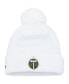 Men's White Portland Timbers Jersey Hook Cuffed Knit Hat with Pom
