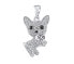 Фото #1 товара Silver pendant Ben the dog with clear Brilliance Zirconia MW13765P