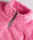 Little Girl Sherpa Quarter-Zip Pullover, Created for Macy's
