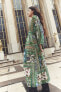 Фото #2 товара Платье из ткани с принтом в стиле пэчворк ZARA