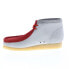 Фото #5 товара Clarks Wallabee Boot VCY 26165076 Mens Red Suede Lace Up Chukkas Boots