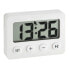TFA 60.2014.02 - Quartz alarm clock - Rectangle - White - Plastic - LCD - Battery