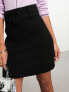 Фото #11 товара & Other Stories belted high waist mini skirt black