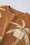 Palm tree t-shirt with label