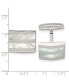 Фото #2 товара Stainless Steel Polished Square Cufflinks