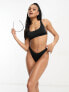 Фото #3 товара Speedo scoop front multi tie bikini top in black