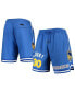 Фото #1 товара Men's Stephen Curry Royal Golden State Warriors Team Player Shorts