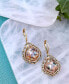 Gold-Tone Stone Drop Earrings