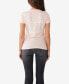 ფოტო #2 პროდუქტის Women's Short Sleeve Crystal Script Slim V-neck T-shirt