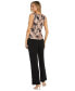 ფოტო #4 პროდუქტის Women's 3-Pc. Metallic Jacquard Jacket, Tank Top & Pant Set