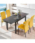 Фото #6 товара Modern Expandable Black Ceramic Dining Table