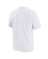 ფოტო #4 პროდუქტის Big Boys and Girls White Brooklyn Nets Vs Block Essential T-shirt