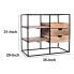 Фото #2 товара 35" Modern Glass Table, Storage, Drawers, Metal Frame