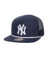 Mitchell Ness Men's Navy New York Yankees Rope Trucker Snapback Hat Синий - фото #1