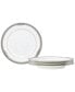 Фото #1 товара Laurelvale 4 Piece Bread Butter or Appetizer Plates Butter or Appetizer Plate Set, Service for 4