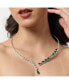 ფოტო #3 პროდუქტის Women's Green Teardrop Bling Necklace