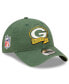 ფოტო #1 პროდუქტის Big Boys Green Bay Packers 2022 Sideline Adjustable 9TWENTY Hat