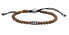 Фото #1 товара Stylish men´s beaded bracelet with tiger´s eye JF04413040