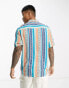 Фото #2 товара ASOS DESIGN shirt in aztec stripe print