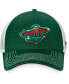 Фото #3 товара Men's Green Minnesota Wild Core Primary Logo Trucker Snapback Hat