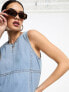 Фото #3 товара Only denim pinafore dress in blue