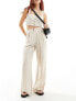 Фото #7 товара Reclaimed Vintage mensy wide leg trouser in linen look