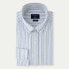Фото #3 товара HACKETT Mel Cot Linen Stripe long sleeve shirt