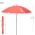Фото #4 товара Пляжный зонт AKTIVE UV50 Ø 200 см Коралл полиэстер Алюминий 200 x 198 x 200 см (6 штук)