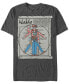 Фото #1 товара Where's Waldo? Men's Vitruvian Waldo Short Sleeve T-Shirt