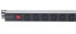 Фото #7 товара Удлинитель Intellinet 19" 1U Rackmount Anti-Shedding 8-Output C13 Power Distribution Unit (PDU) - With Removable Power Cable and Rear C14 Input (Euro 2-pin plug) - 1U - Black - Silver - 8 AC outlet(s) - C13 coupler - IEC320 C14 - 2m