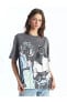 Фото #2 товара Топ LC WAIKIKI Vision Bike Print Oversized Tee