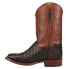 Фото #3 товара Tony Lama Canyon Caiman Square Toe Cowboy Mens Brown Dress Boots TL5251