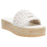 BEACH by Matisse Pacific Braided Espadrille Platform Womens White Casual Sandal