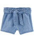 Фото #4 товара Baby Paperbag Belted Chambray Shorts 3M