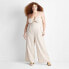 Фото #1 товара Women's Strappy Cut-Out Wide Leg Jumpsuit - Future Collective with Jenny K.