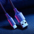 Фото #2 товара Kabel przewód w mocnym oplocie USB - USB-C QC 3.0 3A 2m szary