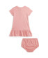 ფოტო #2 პროდუქტის Baby Girls Polo Bear Cotton Tee Dress