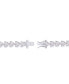 ფოტო #3 პროდუქტის Cubic Zirconia Heart Link Bracelet in Silver Plate