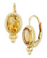 ფოტო #3 პროდუქტის Gemstone Twist Gallery Drop Earring in 14k Yellow Gold Available in Citrine