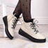 Фото #2 товара Filippo W PAW482 beige insulated leather platform boots