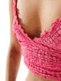 Фото #5 товара Free People lace ruffle bralet in raspberry pink