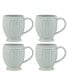 French Perle Groove Mugs, Set Of 4