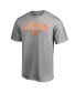 Men's Heathered Gray Clemson Tigers True Sport Football T-shirt