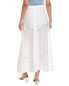 Фото #2 товара Reveriee Linen-Blend Midi Skirt Women's White Xs