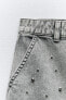 Фото #3 товара Джинсовая мини-юбка z1975 с бусинами ZARA