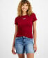 Фото #1 товара Women's Essential Logo Slim-Fit T-Shirt