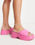 Фото #1 товара Glamorous platform sandals in pink