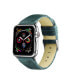 Фото #1 товара Men's and Women's Apple Moss Green Wool Velvet, Leather, Stainless Steel Replacement Band 40mm