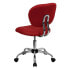 Фото #2 товара Mid-Back Red Mesh Swivel Task Chair With Chrome Base